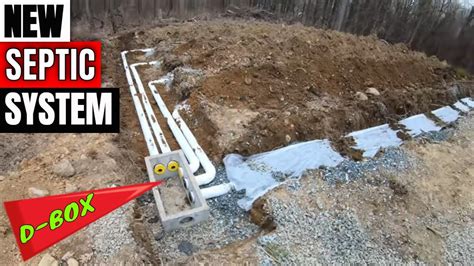 connecting french drain to distribution box|septic system d box fix.